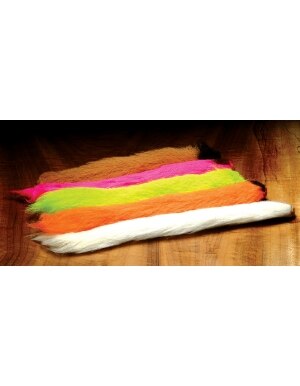 Hareline Dubbin Calf Tail in Fluorescent Orange